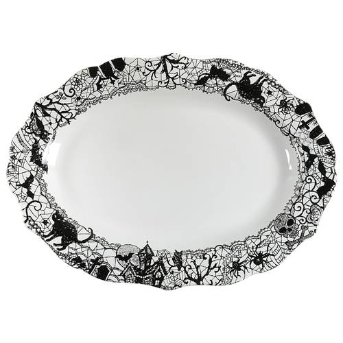 Wiccan Lace 14" Oval Serving Platter