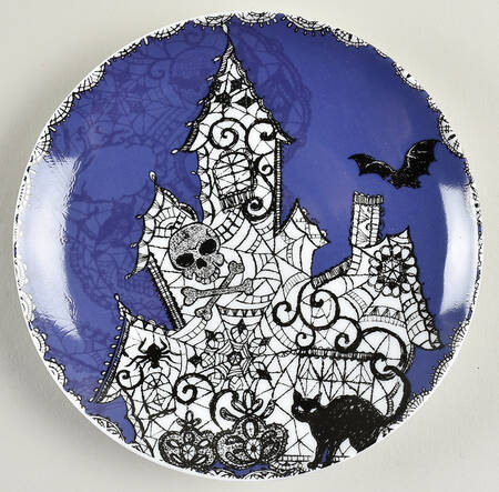 Wiccan Lace Appetizer Plate