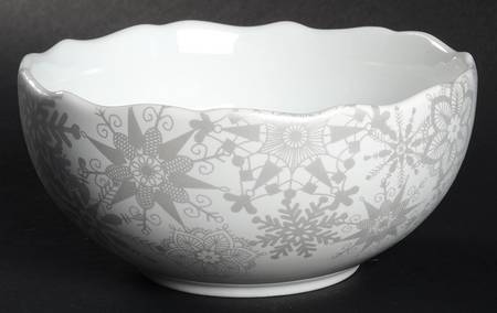 Snow Flurry Silver Soup/Cereal Bowl