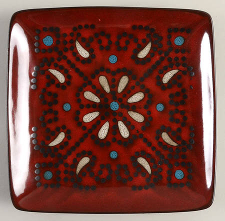 Marquee Red Square Salad Plate