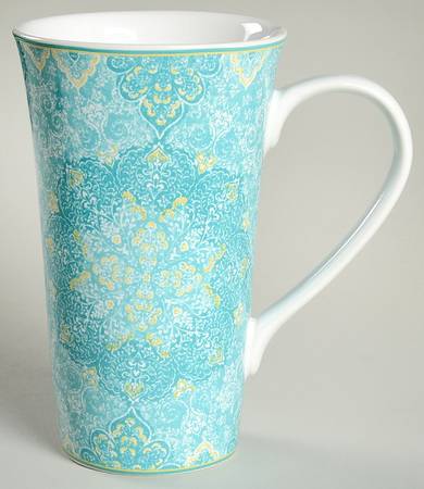 Eva Teal Latte Mug