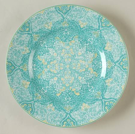 Eva Teal Salad Plate