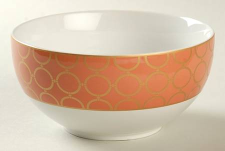 Chain Link Coral Soup/Cereal Bowl
