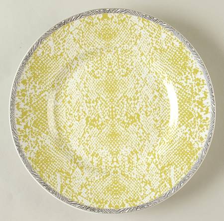 Python Lime Green Salad Plate