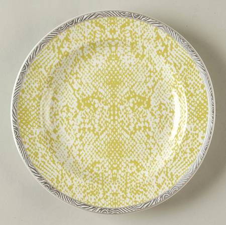 Python Lime Green Appetizer Plate