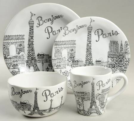 Bonjour Paris 4 Piece Place Setting