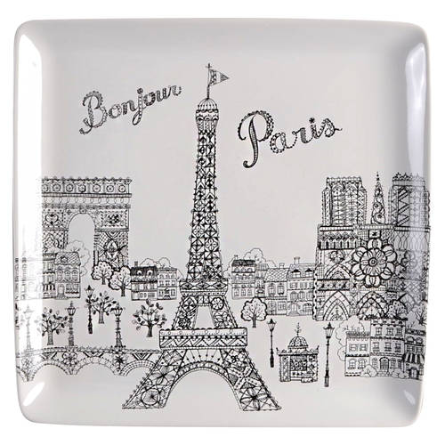Bonjour Paris 14" Square Chop Plate