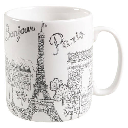 Bonjour Paris Jumbo Mug