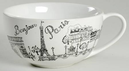 Bonjour Paris Soup Mug