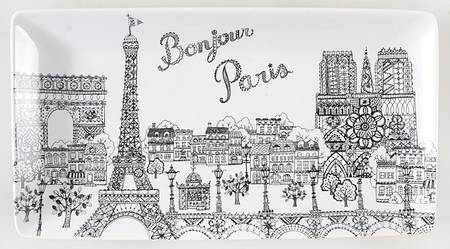 Bonjour Paris 12" Rectangular Serving Platter