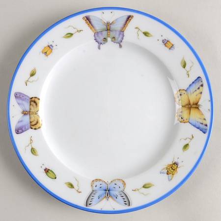 Butterfly Blue Salad Plate