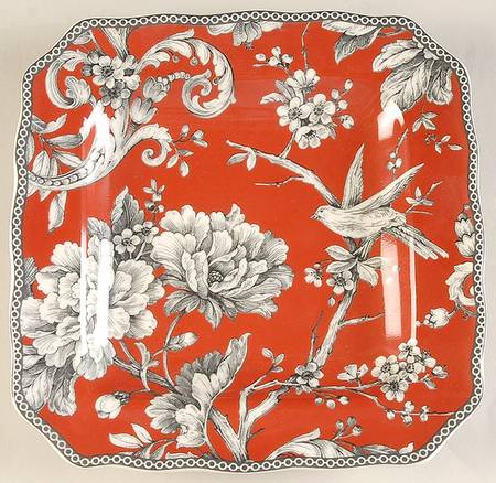 Adelaide Red Square Salad Plate