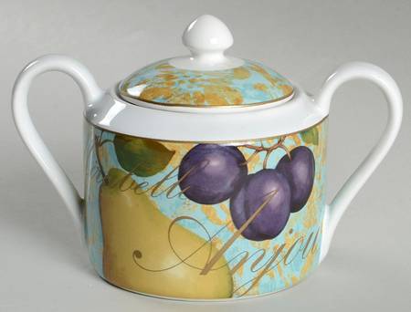 Fruit Renaissance Sugar Bowl & Lid