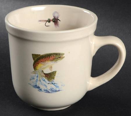 Jumping Trout and Dry Flies Mug