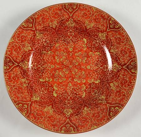 Eva Opulent Red Salad Plate