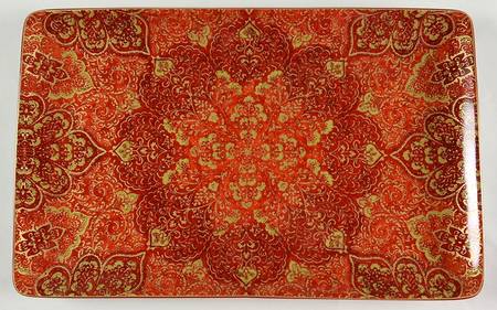 Eva Opulent Red 15" Rectangular Serving Platter