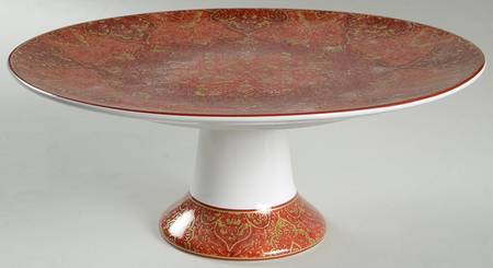 Eva Opulent Red 11" Diameter Pedestal Cake Stand