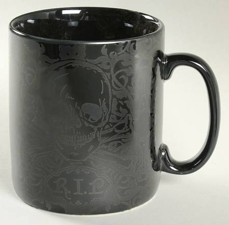 Halloween Skulls Black Jumbo Mug