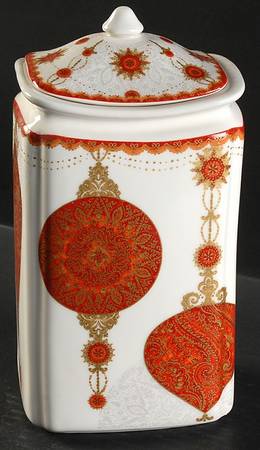 Constantina Red Large Canister & Lid