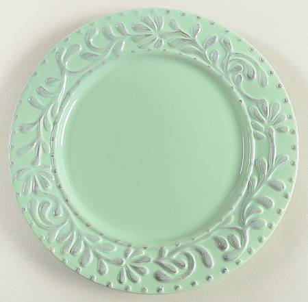 Bianca Leaf Jade Salad Plate