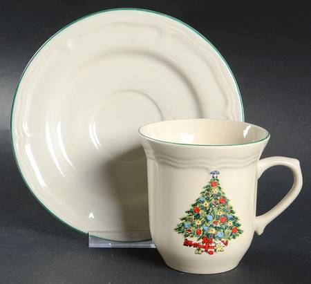 AOI28 Flat Cup & Saucer Set