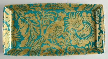 Belorado Teal Rectangular Tray