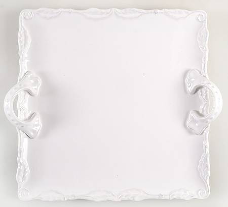 Bianca Wave 13" Square Handled Platter