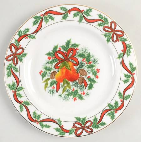 Holiday Ribbon Salad Plate