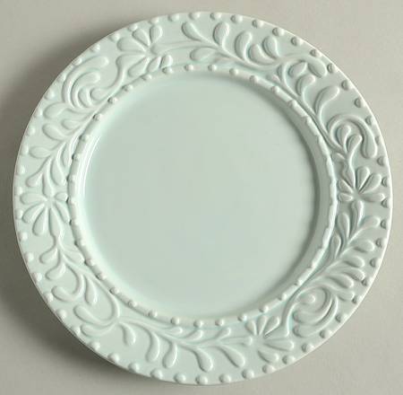 Bianca Leaf Blue Mist Salad Plate