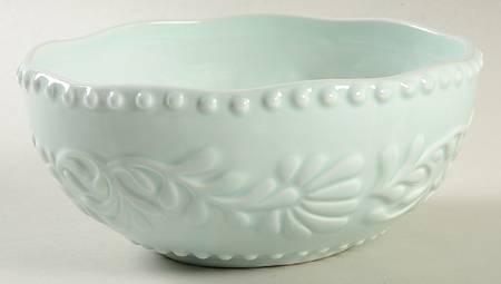 Bianca Leaf Blue Mist Soup/Cereal Bowl