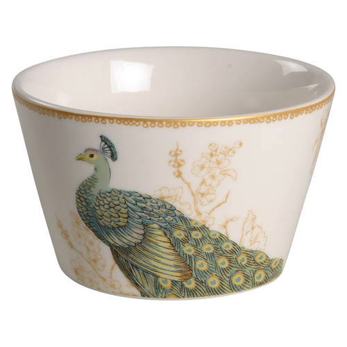 Serene Peacock Individual Appetizer Bowl