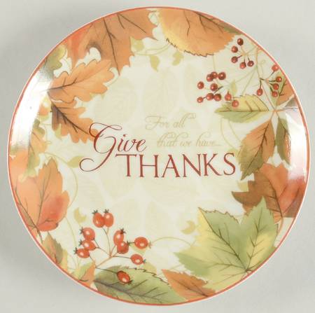 Harvest Festival Cream Appetizer Plate