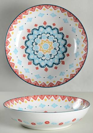 Tavira Blue 10" Round Serving Bowl