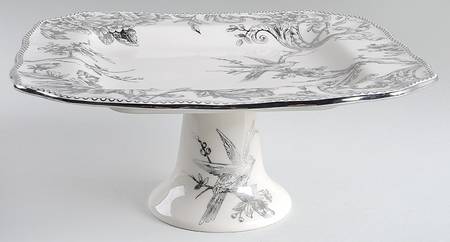 Adelaide Electroplate 10" Diameter Square Pedestal Cake Stand