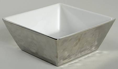 Slate Square Silver Soup/Cereal Bowl