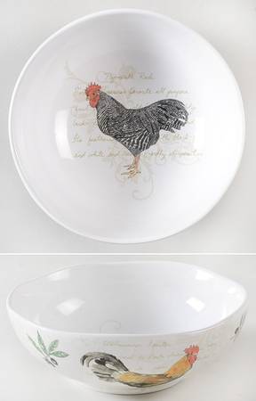 Rooster Journal Soup/Cereal Bowl