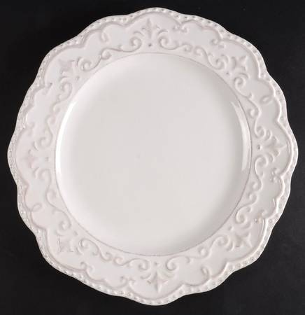 Scallop White 13" Chop Plate (Round Platter)