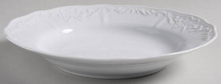 Simply Anna White (Portugal) Large Rim Soup Bowl