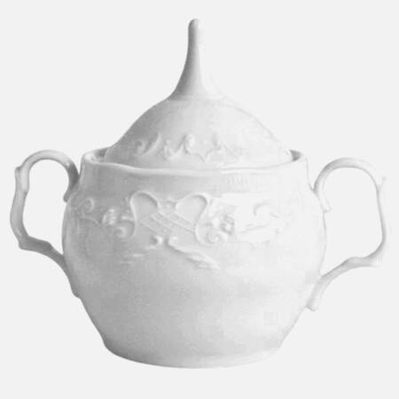 Simply Anna White (Portugal) Sugar Bowl & Lid