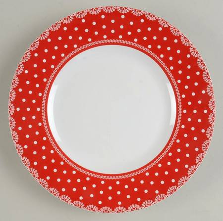 Home Cupboard Red Salad Plate