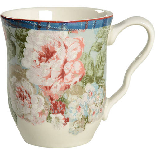 English Rose Plaid Mug