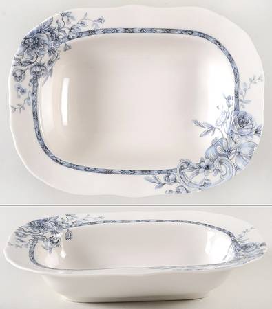 Hawthorne Blue 11" Oval Vegetable Bowl