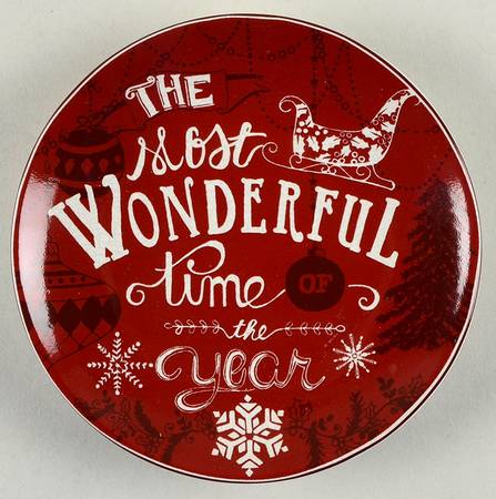 Christmas Tunes Appetizer Plate