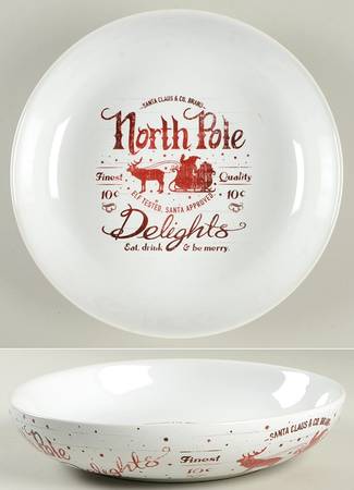 Santa Company Individual Dinner Bowl - Set of 4