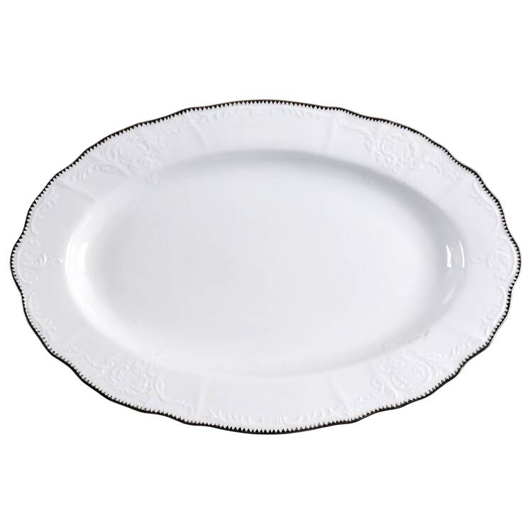 Simply Anna Platinum (Portugal) 14" Oval Serving Platter