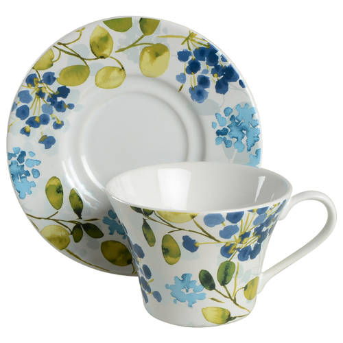 Payton Flat Cup & Saucer Set