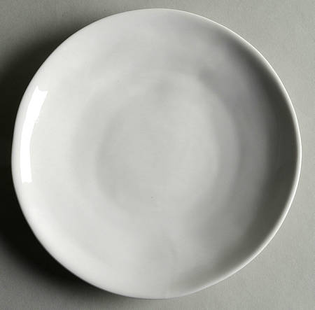 Curve White Salad Plate