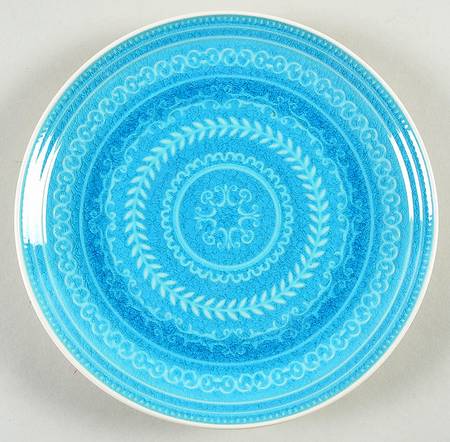 A2A12 Turquoise Salad Plate