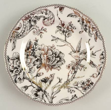Adelaide Electroplate Gold (Shiny Gold Not Brown) Salad Plate
