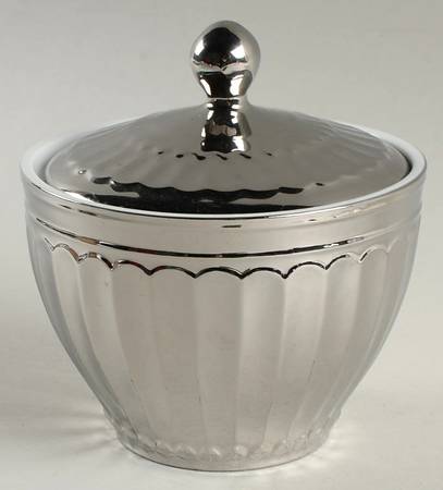 Parthenon Electroplate Silver Sugar Bowl & Lid